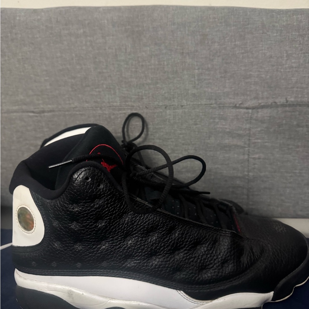 Jordan Black and White Quilted High-Top Sneakers